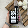 قاب گوشی iPhone 15 Pro Max آیفون اورجینال دیزل DIESEL کلاسیک فیت پارچه ای Hard Golden Consept مشکی کد 61408