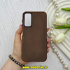 قاب گوشی Galaxy A24 سامسونگ اورجینال پاستیلی مات دوتیکه قهوه ای کد 62193