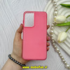 قاب گوشی Galaxy S21 FE سامسونگ اورجینال پاستیلی مات دوتیکه صورتی کد 62324