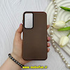 قاب گوشی Galaxy S23 FE سامسونگ اورجینال پاستیلی مات دوتیکه قهوه ای کد 62326