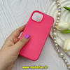 قاب گوشی iPhone 15 آیفون اورجینال پاستیلی مات دوتیکه سرخابی کد 62267
