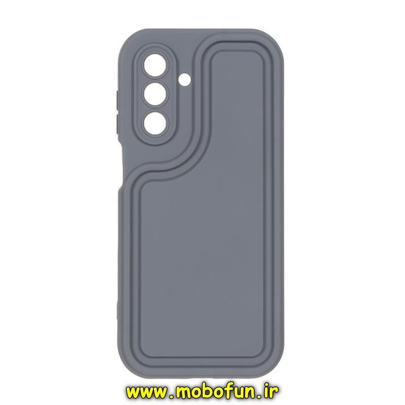 قاب گوشی Galaxy A26 سامسونگ طرح سیلیکونی Solid جدید محافظ لنزدار طوسی کد 48616