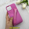 قاب گوشی iPhone 13 Pro Max آیفون سیلیکونی پاک کنی اورجینال rhode روود همراه با لیپ گلاس صورتی کد 62700