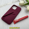 قاب گوشی iPhone 14 Pro Max - iPhone 15 Pro Max آیفون سیلیکونی پاک کنی اورجینال rhode روود همراه با لیپ گلاس زرشکی کد 62701