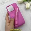 قاب گوشی iPhone 16 Pro آیفون سیلیکونی پاک کنی اورجینال rhode روود همراه با لیپ گلاس صورتی کد 62712