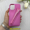 قاب گوشی iPhone 16 آیفون سیلیکونی پاک کنی اورجینال rhode روود همراه با لیپ گلاس صورتی کد 62705