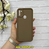 قاب گوشی Galaxy A11 - Galaxy M11 سامسونگ سیلیکونی ژله ای Solid محافظ لنزدار قهوه ای کد 62793