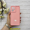 قاب گوشی Poco X5 Pro شیائومی سیلیکونی ژله ای Solid محافظ لنزدار صورتی کد 62837