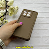 قاب گوشی Poco X6 Pro - Redmi K70E شیائومی سیلیکونی ژله ای Solid محافظ لنزدار قهوه ای کد 62849