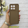 قاب گوشی Poco X6 Pro - Redmi K70E شیائومی سیلیکونی ژله ای Solid محافظ لنزدار قهوه ای کد 62849