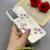 قاب گوشی Galaxy A15 سامسونگ فانتزی سخت Hard لیزری کرومی طرح پاپیون برجسته الماسی کیوت صورتی کد 63036