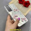 قاب گوشی Galaxy A55 سامسونگ فانتزی سخت Hard لیزری کرومی طرح پاپیون برجسته الماسی کیوت صورتی کد 63058