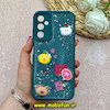 قاب گوشی Galaxy A05S سامسونگ سیلیکونی Solid عروسکی رزینی برجسته محافظ لنزدار سبز تیره کد 63313