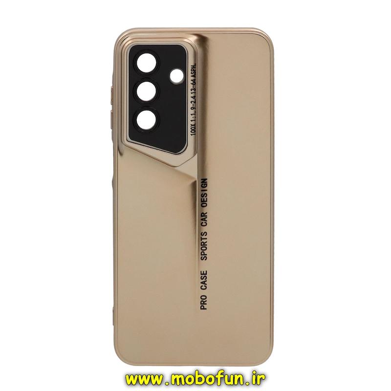قاب گوشی Galaxy A26 سامسونگ سری Porsche Design پورش دیزاین Hard LUXURY محافظ لنز دار طلایی کد 49171