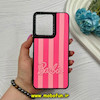 قاب گوشی Redmi 13C - Poco C65 شیائومی سیلیکونی CASETIFY هارد سه بعدی برجسته طرح باربی Barbie کد 63111