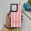 قاب گوشی Redmi 13C - Poco C65 شیائومی سیلیکونی CASETIFY هارد سه بعدی برجسته طرح باربی Barbie کد 63112