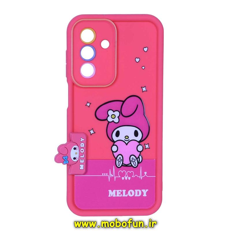 قاب گوشی Galaxy A26 سامسونگ سیلیکونی Solid برجسته محافظ لنزدار طرح مای ملودی صورتی فانتزی کد 49206