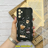 قاب گوشی Galaxy A05S سامسونگ سیلیکونی بالشتی SOLID ژله ای سه بعدی برجسته عروسکی COFFEE محافظ لنز دار مشکی کد 62735