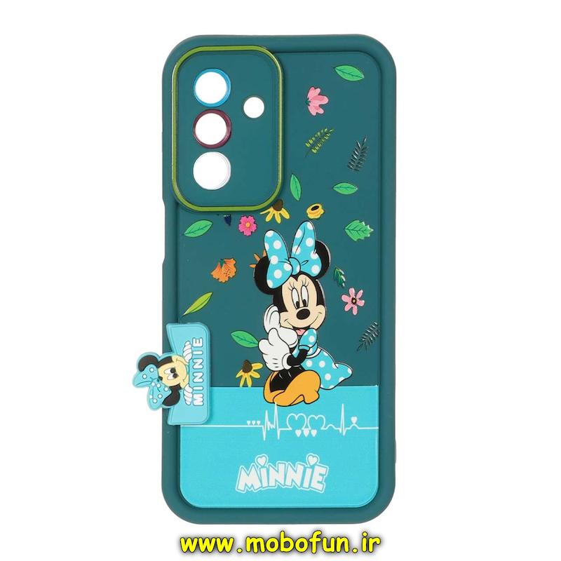 قاب گوشی Galaxy A26 سامسونگ سیلیکونی Solid برجسته محافظ لنزدار طرح میکی موس سبز کد 49208