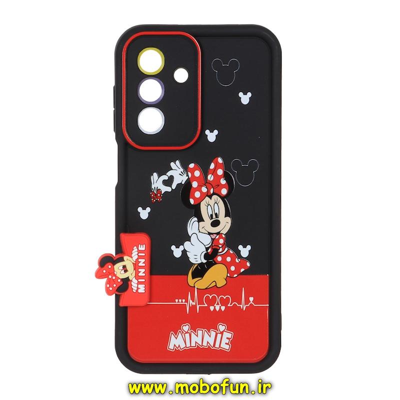 قاب گوشی Galaxy A26 سامسونگ سیلیکونی Solid برجسته محافظ لنزدار طرح میکی موس مشکی کد 49211