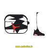 کاور AirPods Pro - ایرپاد پرو اپل سیلیکونی طرح دار عروسکی سه بعدی نایکی جردن اسپرت کد 49451