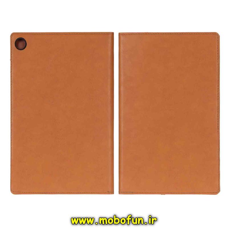 کیف کلاسوری تبلت Galaxy Tab A9 Plus / X216 سامسونگ طرح چرمی عسلی کد 49481