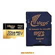 کارت حافظه 32 گیگابایت MicroSDHC ویکومن سری Final 600X Plus کلاس 10 با استاندارد UHS-I U3 و سرعت 90 MBps به همراه آداپتور SD