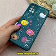 قاب گوشی Galaxy A51 سامسونگ سیلیکونی Solid عروسکی رزینی برجسته محافظ لنزدار سبز تیره کد 63357