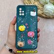 قاب گوشی Galaxy A51 سامسونگ سیلیکونی Solid عروسکی رزینی برجسته محافظ لنزدار سبز تیره کد 63357