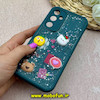 قاب گوشی Galaxy A55 سامسونگ سیلیکونی Solid عروسکی رزینی برجسته محافظ لنزدار سبز تیره کد 63368