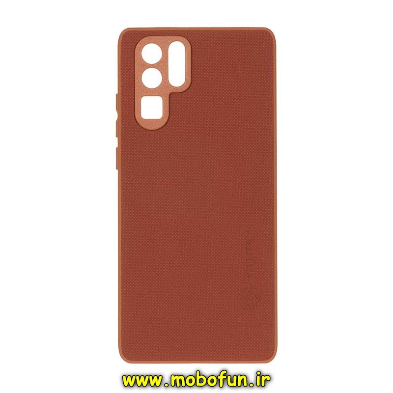 قاب گوشی Huawei P30 Pro هوآوی اورجینال چرمی سخت Hard سوزنی نیلکین NILLKIN قهوه ای کد 49866