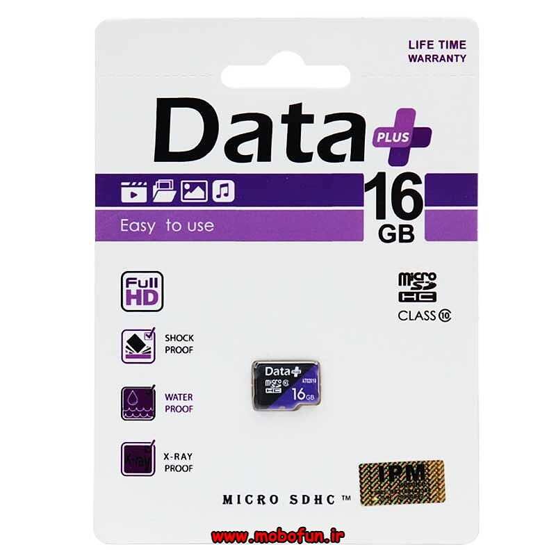 کارت حافظه 16 گیگابایت دیتا پلاس مدل MicroSDHC CLASS10 بدون آداپتور