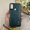 قاب گوشی Galaxy A11 - Galaxy M11 سامسونگ اورجینال برند CASETIFY طرح دوخت HARD چرمی سبز تیره کد 63672