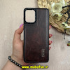 قاب گوشی Galaxy A12 - Galaxy M12 سامسونگ اورجینال برند CASETIFY طرح دوخت HARD چرمی قهوه ای تیره کد 63676
