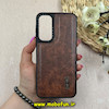 قاب گوشی Galaxy A25 سامسونگ اورجینال برند CASETIFY طرح دوخت HARD چرمی قهوه ای کد 63696