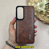 قاب گوشی Galaxy A35 سامسونگ اورجینال برند CASETIFY طرح دوخت HARD چرمی قهوه ای کد 63707