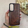 قاب گوشی Galaxy A55 سامسونگ اورجینال برند CASETIFY طرح دوخت HARD چرمی قهوه ای کد 63713