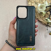 قاب گوشی Redmi 13C - Poco C65 شیائومی اورجینال برند CASETIFY طرح دوخت HARD چرمی سبز تیره کد 63737