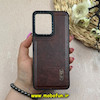 قاب گوشی Redmi Note 12 4G شیائومی اورجینال برند CASETIFY طرح دوخت HARD چرمی قهوه ای تیره کد 63753