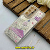 قاب گوشی Galaxy S21 Ultra سامسونگ اکلیلی فانتزی آکواریومی لاکچری محافظ لنزدار طرح ابر و ماه کد 63517