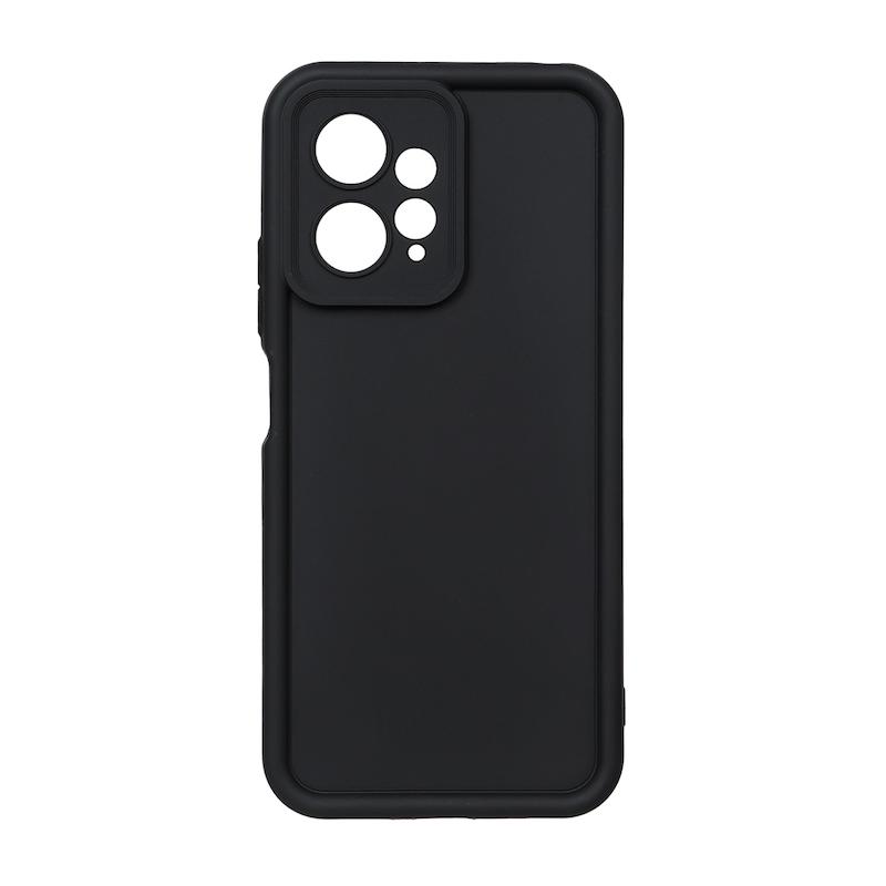 قاب گوشی Redmi Note 12 4G شیائومی سیلیکونی ژله ای Solid محافظ لنزدار مشکی کد 70233
