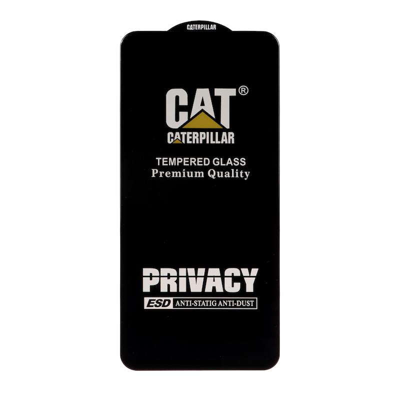 گلس گوشی شیشه ای مدل پرایوسی Privacy کترپیلار CATERPILLAR سری ESD آنتی استاتیک Anti Static اورجینال برای Redmi Note 12 4G / Redmi Note 12 5G / Poco X5 شیائومی کد G165-70239