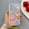 قاب گوشی Galaxy S21 FE سامسونگ ژله ای شفاف بالشتی سه بعدی عروسکی فانتزی محافظ لنز دار کد 64056