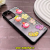 قاب گوشی Galaxy A12 - Galaxy M12 سامسونگ عروسکی فانتزی طلقی شفاف رزینی برجسته مشکی کد 63938