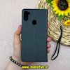 کیف گوشی Galaxy A11 / Galaxy M11 سامسونگ مگنتی طرح چرم کتابی بنددار مشکی کد 64205
