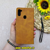 کیف گوشی Galaxy A11 / Galaxy M11 سامسونگ مگنتی طرح چرم کتابی بنددار عسلی کد 64206