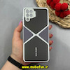 قاب گوشی Galaxy A12 / Galaxy M12 سامسونگ اورجینال لاکچری دیزاین عنکبوتی GKK CASE کرومی آینه ای محافظ لنزدار کد 64368