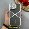 قاب گوشی iPhone 15 Pro Max آیفون اورجینال لاکچری دیزاین عنکبوتی GKK CASE کرومی آینه ای محافظ لنزدار کد 64441