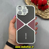 قاب گوشی iPhone 15 Pro Max آیفون اورجینال لاکچری دیزاین عنکبوتی GKK CASE کرومی آینه ای محافظ لنزدار کد 64442