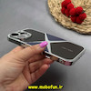 قاب گوشی iPhone 16 Pro Max آیفون اورجینال لاکچری دیزاین عنکبوتی GKK CASE کرومی آینه ای محافظ لنزدار کد 64452